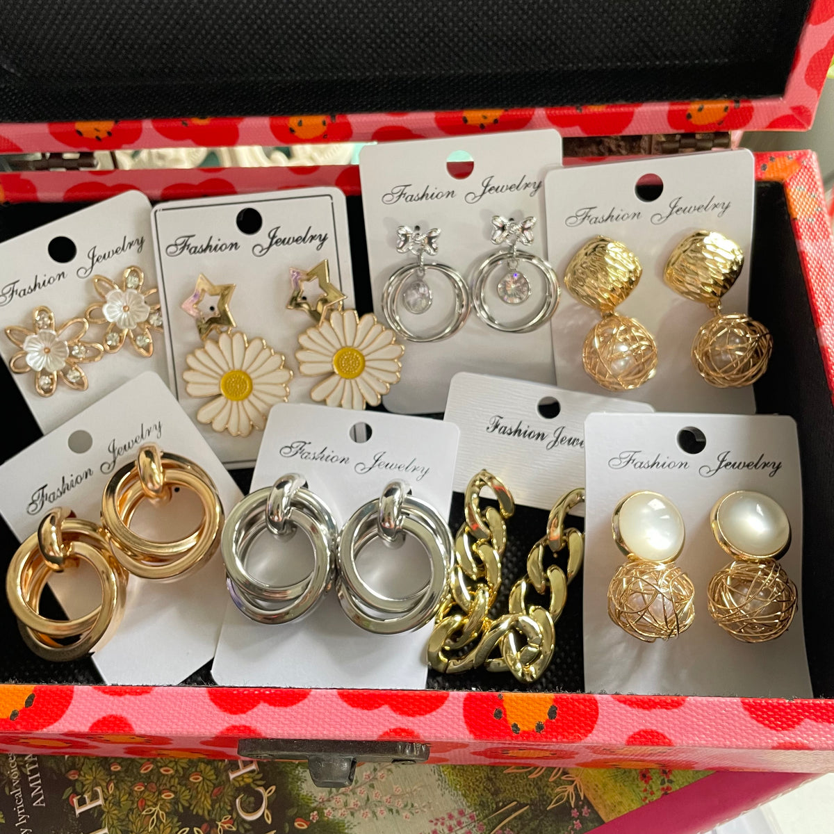 Western Earrings Combo Jewels and Stones India