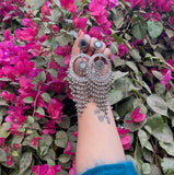 Silver Mirror Dangler Earrings