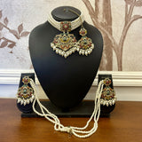 Ambar Jewellery Set with Mang tikka (Multi)
