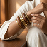 Wooden Bangles Pair (Type 2)