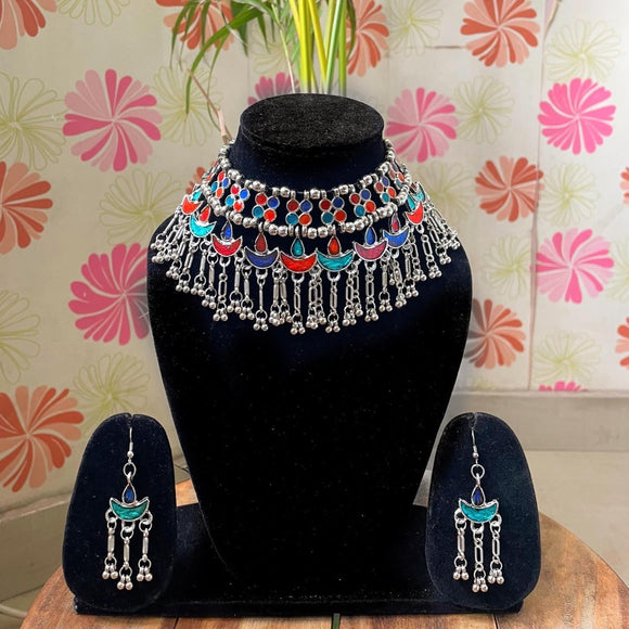 Multicolor Afghan Jewellery Set