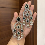 Aabroo Earrings (Dark Green)