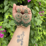 Pakistani Mang tikka Set (Dark Green)