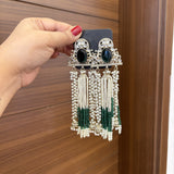 Zareen Earrings (Mehndi Green)
