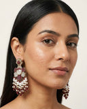 Viral Turkish Earrings (Maroon)