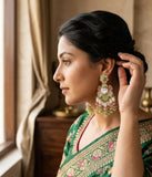Viral Turkish Earrings (Green-Pink)