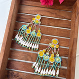 Haldi Ready handmade Earrings (Combo of 2)