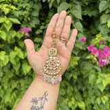 Meher Earrings with Earchain & Mang tikka Set