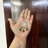 Noor Earrings with Hair chain and Mang tikka (Multi)