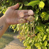 Kashmiri Danglers (Peach)