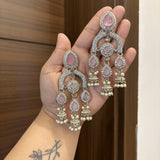 Aabroo Earrings (Pink)