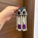 Zareen Earrings (Purple)