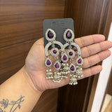 Aabroo Earrings (Purple)