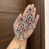 Aabroo Earrings (Purple)