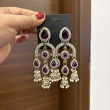 Aabroo Earrings (Purple)
