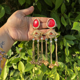 Kashmiri Danglers (Red)