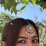 Viral Mang Tikka Earrings with Hair chain