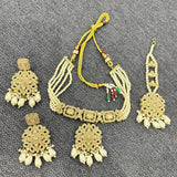 Kanika Jewellery Set with Mang tikka (White)