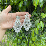 Malishkha White Beaded Earrings