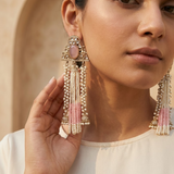 Zareen Earrings (Baby Pink)