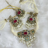 Multicolor Pearl Choker