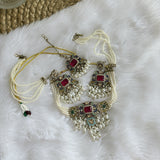 Multicolor Pearl Choker