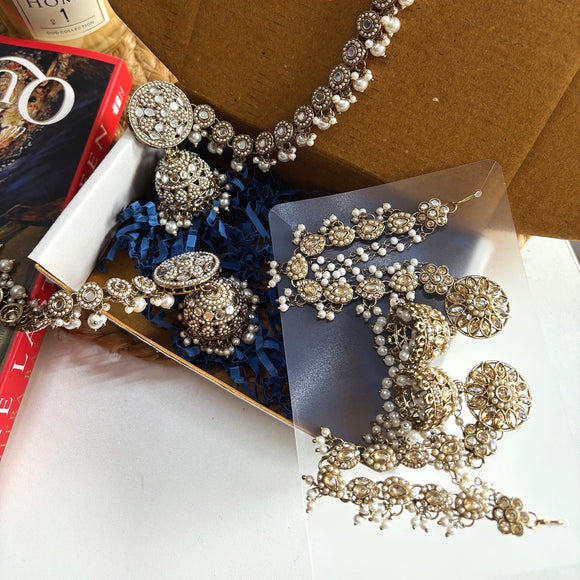 Hair Chain Earrings Ethnic combo