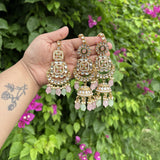 Meher Earrings with Earchain & Mang tikka Set