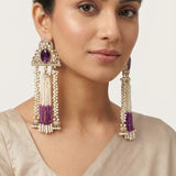 Zareen Earrings (Purple)